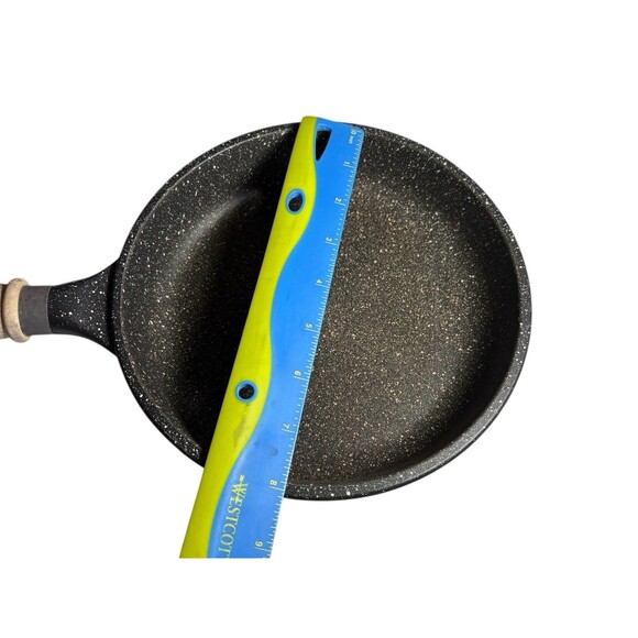 Vintage Italian Roch Guss  8” Pan Skillet Frying Sauté Wood Handle - Picture 6 of 8